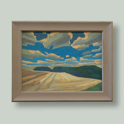 Heiter, Unikat, Malerei, handgemaltes Einzelstück, 20 x 15 cm, mit Bilderrahmen