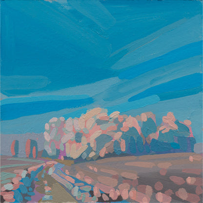 "Wunderland", Unikat, Malerei, handgemaltes Einzelstück, 22 x 22 cm, mit Bilderrahmen