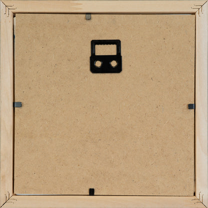 Rotes Haus, Unikat, Malerei, handgemaltes Einzelstück, 17,3 x 17,3 cm, mit Bilderrahmen