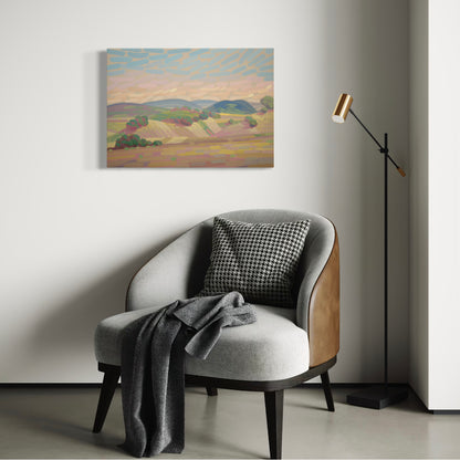 Sommerlandschaft, Unikat, Malerei, handgemaltes Einzelstück, 70 x 50 cm