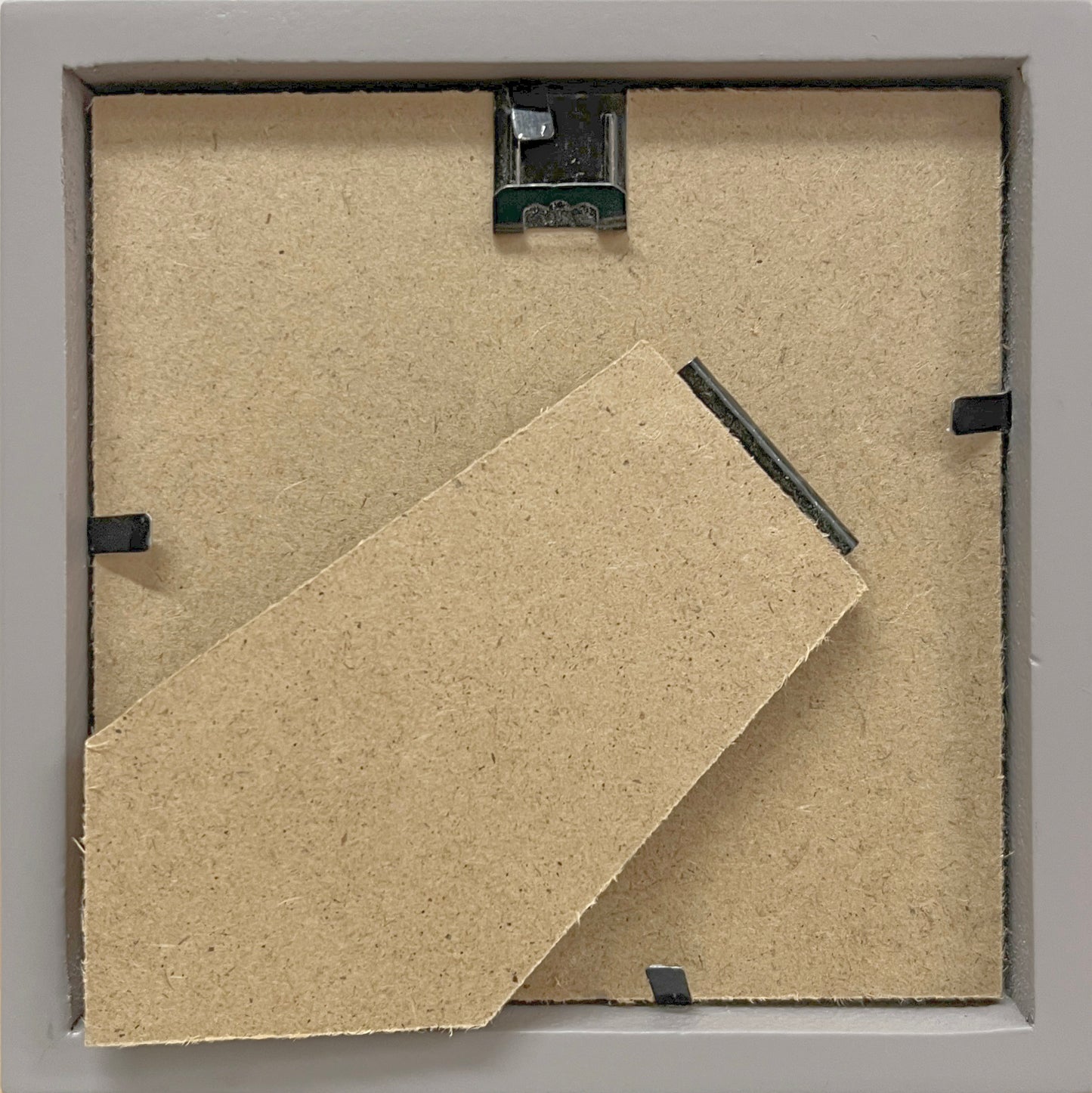 "Kind of blue 2", unique painting, hand-painted single piece, 12 x 12 cm, with picture frame