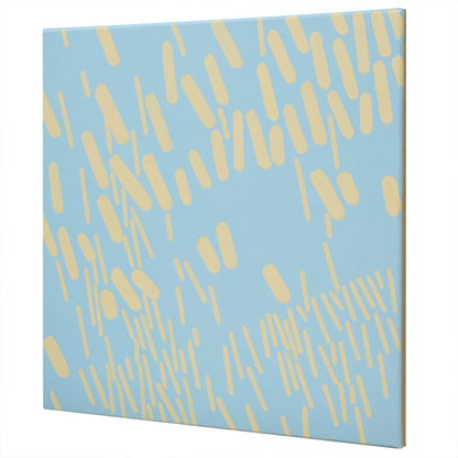 Malerei Blau-Orange Komplementär 003A, Unikat, 50x50cm