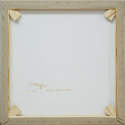 Painting Orange-Blue Complementary 004A, 50 x 50 cm