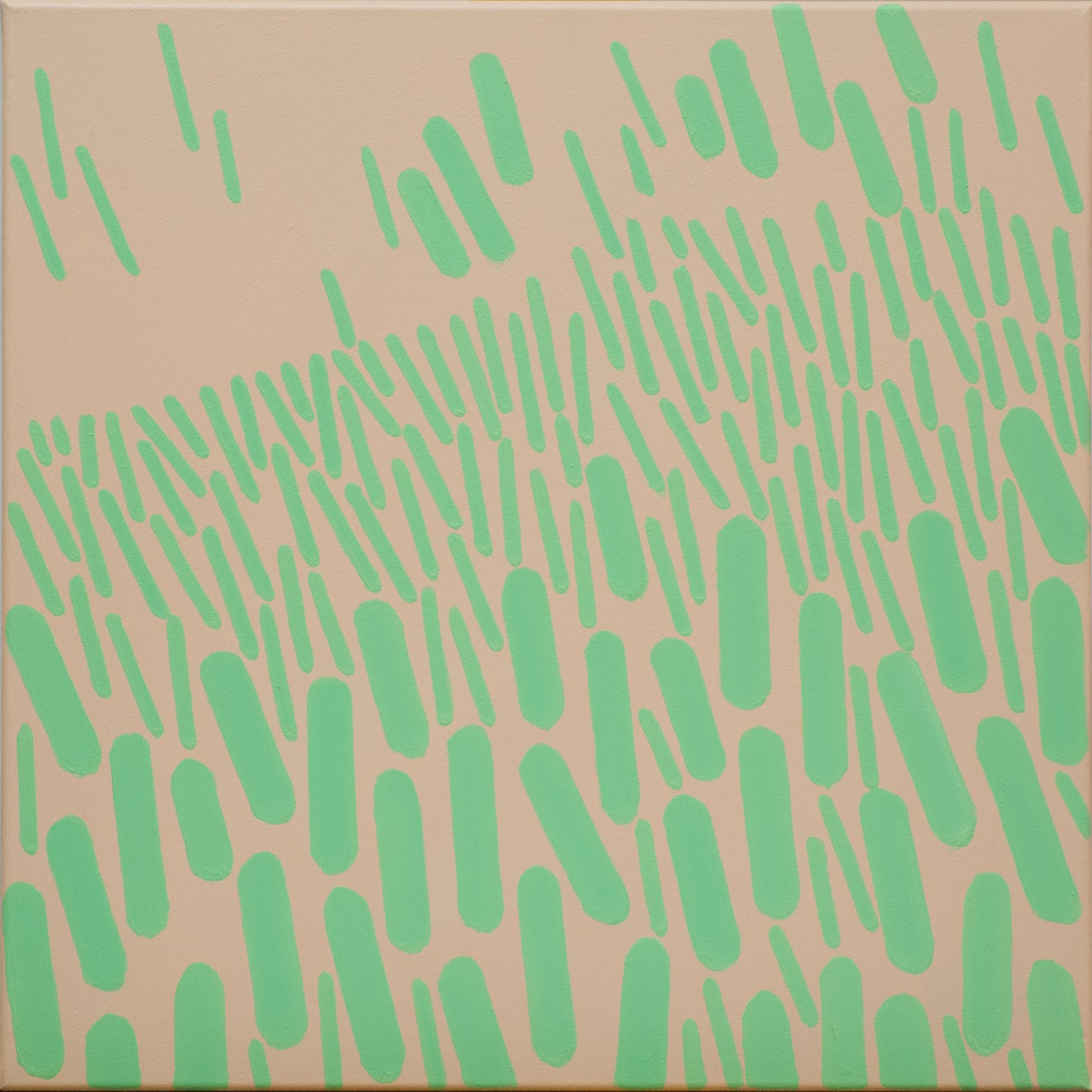 Malerei Rosa-Grün Komplementär 005A, Unikat, 50x50cm