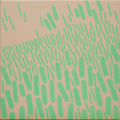 Malerei Rosa-Grün Komplementär 005A, Unikat, 50x50cm