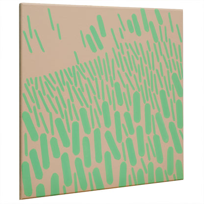 Malerei Rosa-Grün Komplementär 005A, Unikat, 50x50cm