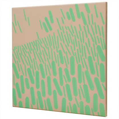 Malerei Rosa-Grün Komplementär 005A, Unikat, 50x50cm