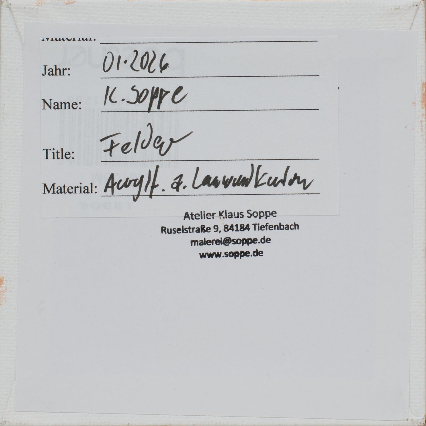 "Kind of blue 1", unique painting, hand-painted one-of-a-kind piece, 21 x 12 cm, with picture frame, Pocket Art