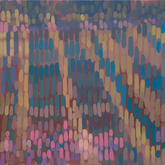 Malerei Baumschatten, handgemaltes Unikat, Natur, Landschaftsmalerei, Acrylmalerei 40x40cm