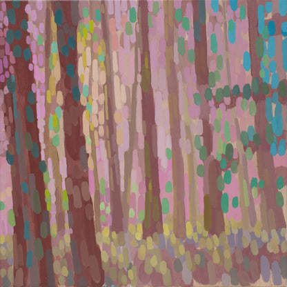 Malerei Waldlicht 1, handgemaltes Unikat, Natur, Landschaftsmalerei, Acrylmalerei 40x40cm