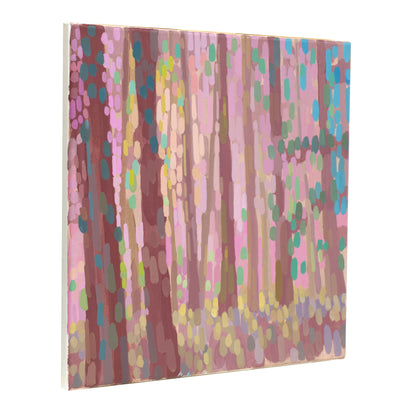 Malerei Waldlicht 1, handgemaltes Unikat, Natur, Landschaftsmalerei, Acrylmalerei 40x40cm