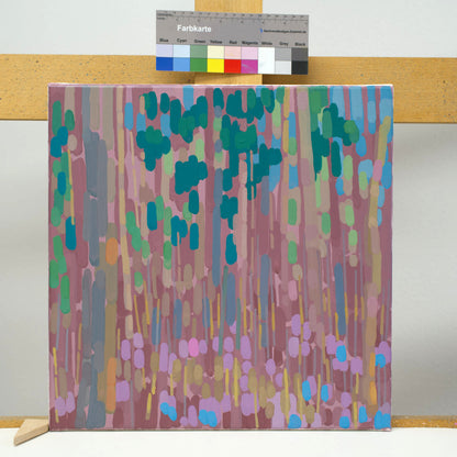 Malerei Winterende, handgemaltes Unikat, Natur, Landschaftsmalerei, Acrylmalerei 40x40cm