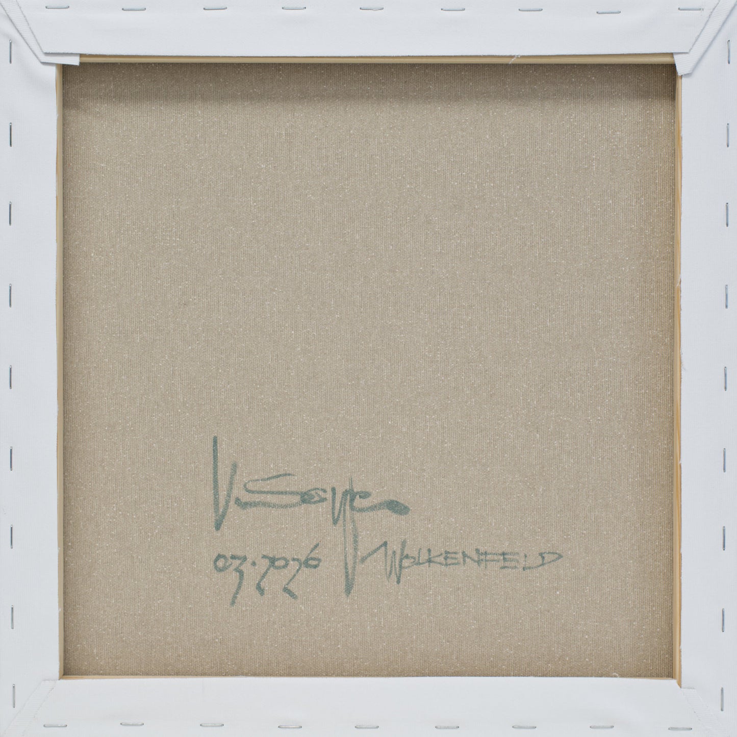 Malerei Wolkenfeld, handgemaltes Unikat, Natur, Landschaftsmalerei, Himmel, Acrylmalerei 40x40cm