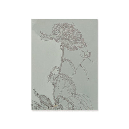 Postkarten-Set Florale Zeichnungen