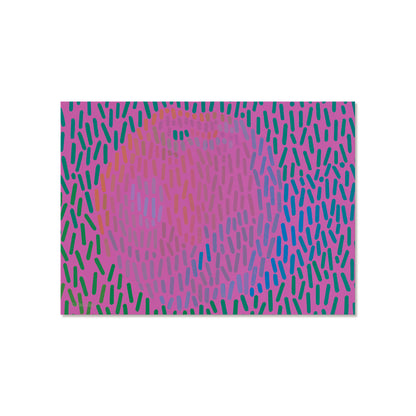 postcard set colorful apples