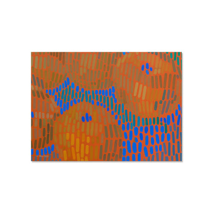 postcard set colorful apples