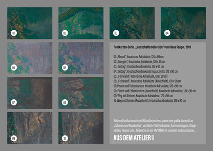 Postkarten-Set mediterrane Landschaften