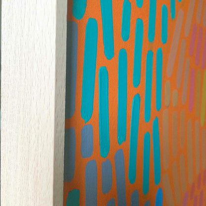 Paul's Apples 7, unique, painting, hand-painted one-of-a-kind piece, 90 x 60 cm, with frame strip