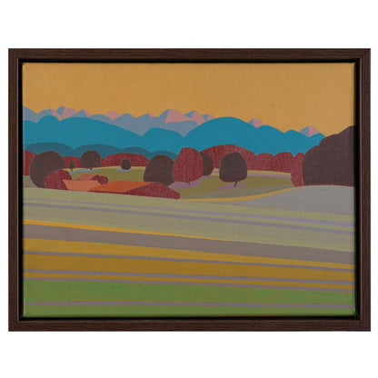 Kupferhimmel , Unikat, Malerei, handgemaltes Einzelstück, 40 x 30 cm, mit Bilderrahmen