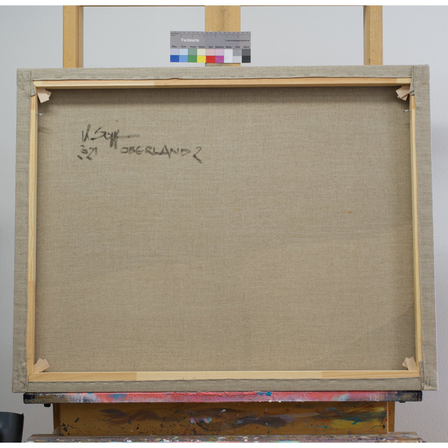 Landschaftsmalerei, Abendhimmel, handgemaltes Einzelstück, ca. 91 x 70 cm