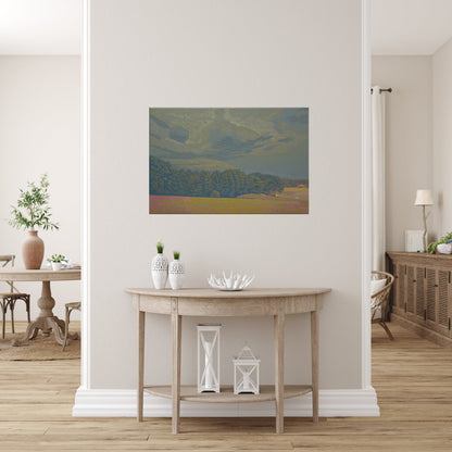 Landschaftsmalerei, Unikat, Wolkenhimmel, handgemaltes Einzelstück, 60 x 40 cm