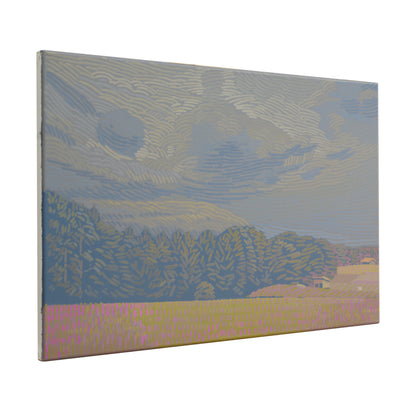 Landschaftsmalerei, Unikat, Wolkenhimmel, handgemaltes Einzelstück, 60 x 40 cm