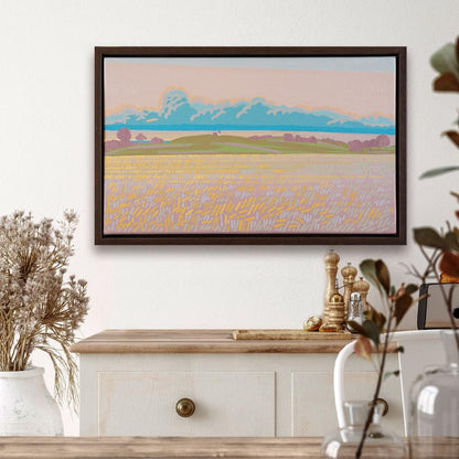 Cornfield, unique, painting, hand-painted unique piece, 50 x 30 cm, with picture frame
