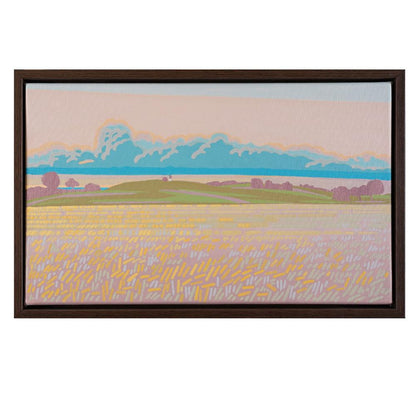 Cornfield, unique, painting, hand-painted unique piece, 50 x 30 cm, with picture frame