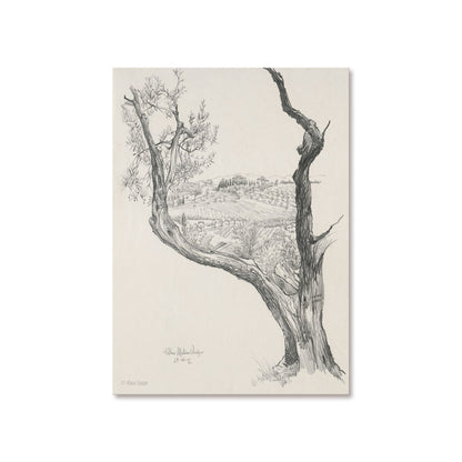 Postcard Set Landscapes Drawings
