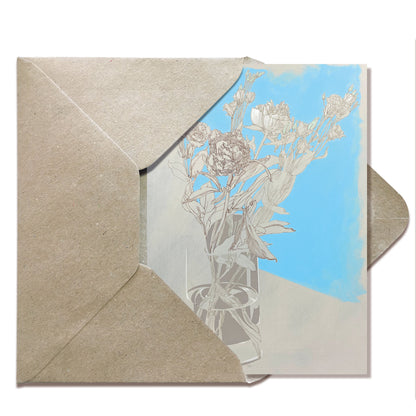Greeting Card Floral Drawing