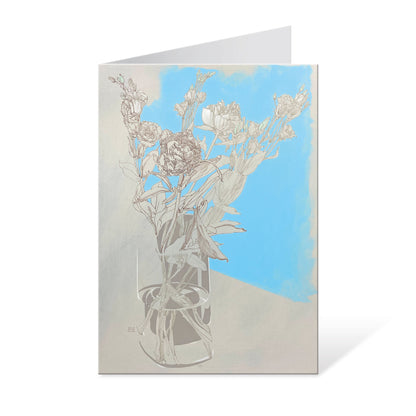 Greeting Card Floral Drawing