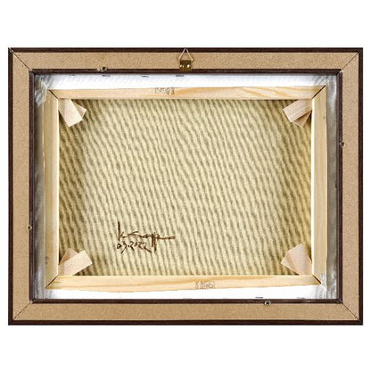 Shining forest, unique, painting, hand-painted unique piece, 40 x 30 cm, with picture frame