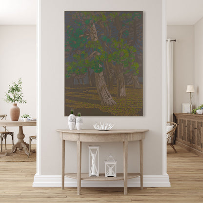 Pines in the sun 2, canvas print, 40x30 cm, 80x60cm, 100x75 cm, 120x90 cm