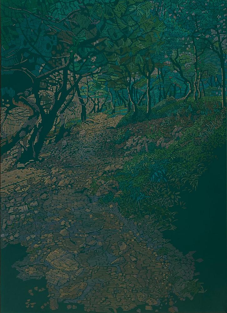 Felsküste No.3, Leinwanddruck, 40x30 cm, 80x60 cm, 100x75 cm