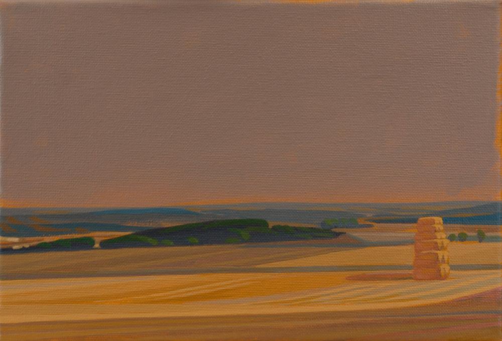 Goldene Felder 2, Leinwanddruck, 30x20 cm, 60x40 cm