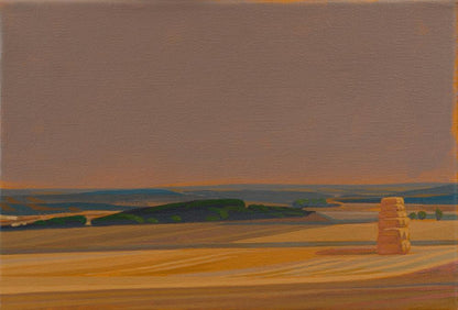 Goldene Felder 2, Leinwanddruck, 30x20 cm, 60x40 cm