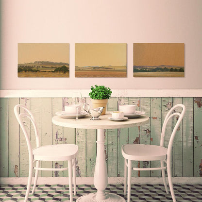 Goldener Himmel, Leinwanddruck, 30x20 cm, 60x40 cm