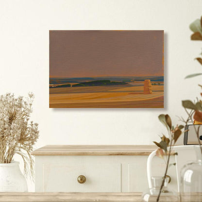 Goldene Felder 2, Leinwanddruck, 30x20 cm, 60x40 cm