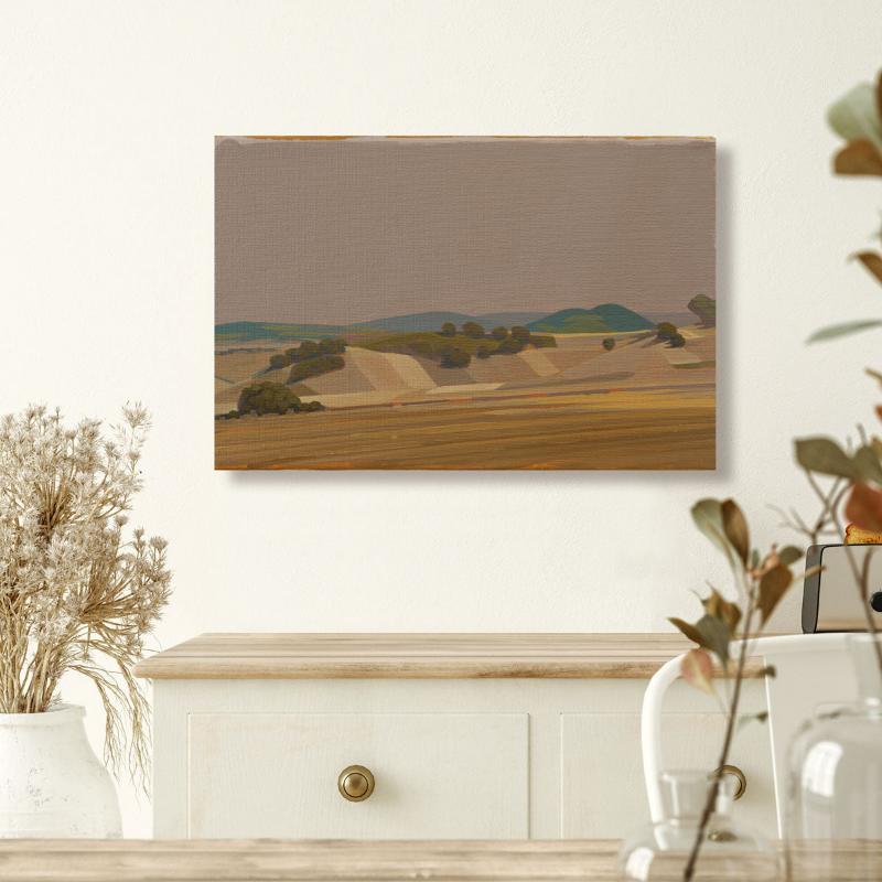View from the mountain 2, unique painting, hand-painted single piece, 30 x 20 cm, acrylic paint on canvas