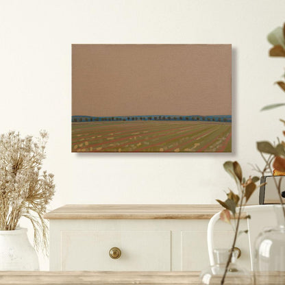 Blaue Allee, Leinwanddruck, 30x20 cm, 60x40 cm