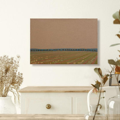 Blue Avenue, unique painting, hand-painted one-of-a-kind piece, 30 x 20 cm, acrylic paint on canvas