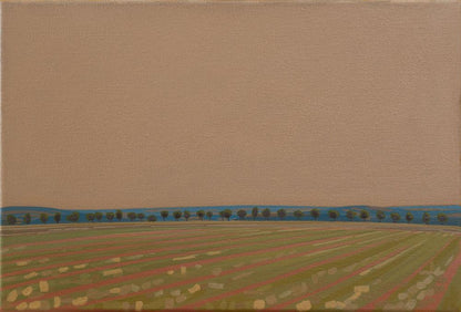 Blue Avenue, unique painting, hand-painted one-of-a-kind piece, 30 x 20 cm, acrylic paint on canvas