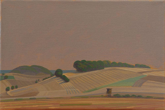 View from the mountain 3, unique painting, hand-painted single piece, 30 x 20 cm, acrylic paint on canvas