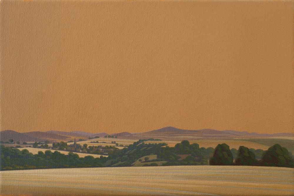 Goldener Himmel, Leinwanddruck, 30x20 cm, 60x40 cm