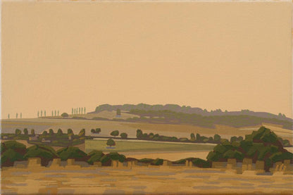 Fünfzehn Pappeln, Leinwanddruck, 30x20 cm, 60x40 cm