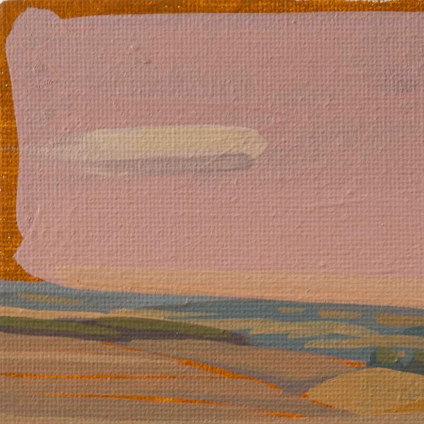 Eifel landscape, unique painting, hand-painted single piece, 19 x 14.5 cm, with frame