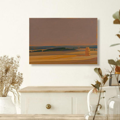 Goldene Felder, Leinwanddruck, Brillanter Kunstdruck – 20x30 cm, 60x40 cm