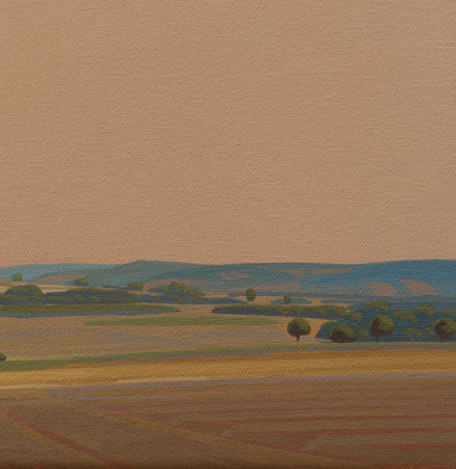 Fließende Felder, Leinwandbild – Brillanter Kunstdruck, 20x30 cm, 60x40 cm,