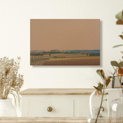 Fließende Felder, Leinwandbild – Brillanter Kunstdruck, 20x30 cm, 60x40 cm,