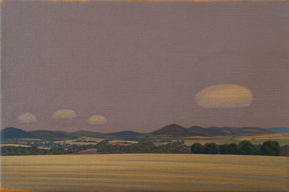 Four clouds, canvas print, 30x20xcm, 60x40 cm, wall picture,